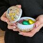 Easter Egg Paper Container Vintage Bunny, thumbnail 4 of 7