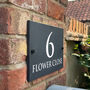 Personalised Classic Slate House Number Sign, thumbnail 3 of 3