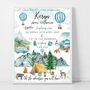 Personalised Keepsake Birth Print Wilderness Explorer, thumbnail 3 of 4