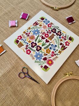 Garden Glory Hand Embroidery Kit, 4 of 11