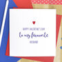 Cheeky Valentine's Card For Favourite Husband, thumbnail 1 of 2