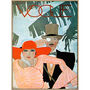 Vintage Reissue Vogue Cover Couple, Canvas Art, thumbnail 2 of 7