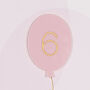 Age Six Balloon Birthday Card, thumbnail 3 of 3