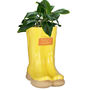Personalised Large Yellow Welly Boots Planter, thumbnail 2 of 11