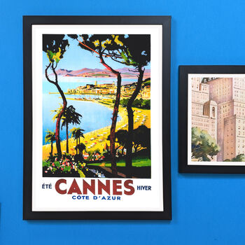 Authentic Vintage Travel Advert For Cannes, 4 of 8