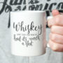 'Whiskey Is Worth A Shot' Hand Lettered Typography Mug, thumbnail 1 of 1
