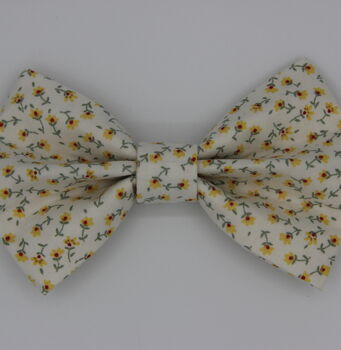Yellow Daisy Dog Bow Tie, 5 of 7