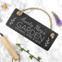 Personalised Garden Slate Hanging Sign, thumbnail 5 of 5