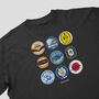 Brighton Football Beer Mats Oversized T Shirt, thumbnail 6 of 10