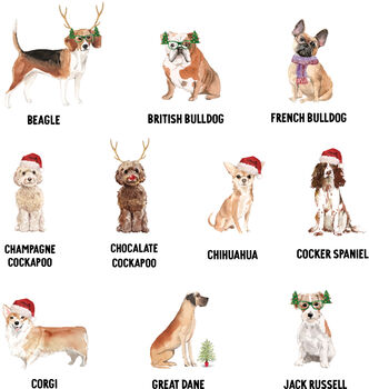 Personalised Dog Christmas Mug, 7 of 8