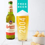 Personalised 21st Birth Year And Name Beer Glass, thumbnail 1 of 6