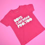 'Boys Can Wear Pink Too' Cool Boys T Shirt, thumbnail 3 of 4