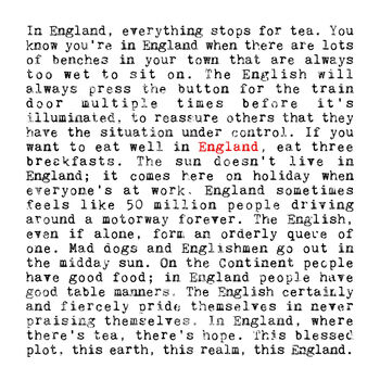 England Quotes Print, Gift For English Abroad, 2 of 7