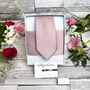 Suede Pink Wedding Tie Set, thumbnail 3 of 10