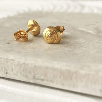 Seashell Earrings With 22ct Gold Vermeil, 2 of 5