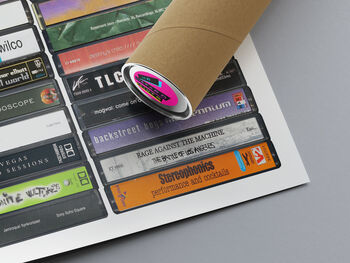 27th Birthday 1999 Music Print Personalised Gift, 7 of 9