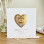Love Heart Personalised Engagement Card, thumbnail 1 of 5