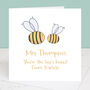 Bee's Knees Teacher Thank You Card, thumbnail 1 of 10