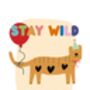 Stay Wild Personalised Print • Kids Poster Print, thumbnail 3 of 3