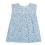 Girls Blue Cosmic Spring Summer Cotton Pyjama Set, thumbnail 3 of 7