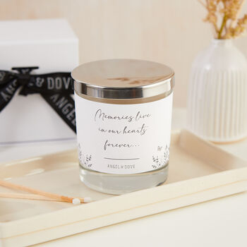 Gift Boxed 'Memories' Sympathy Candle With Lid, 2 of 4