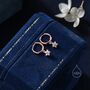 Extra Tiny Cz Flower Huggie Hoop Earrings, thumbnail 4 of 11