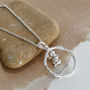 Sterling Silver Little Bird Hoop Necklace, thumbnail 1 of 7