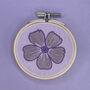 English Wildflowers Embroidery Hanging Decoration Kit, thumbnail 5 of 10