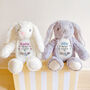 Personalised My First Easter Bunny Toy With Name, thumbnail 1 of 6