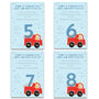 Personalised Fire Engine Birthday Invitations, thumbnail 4 of 5