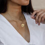 Capricorn Zodiac Coin Pendant Necklace, thumbnail 1 of 5