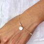 Silver Delicate Pearl Chain Bracelet, thumbnail 3 of 10