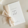 Luxury 'Letter To My Mum And Dad On My Wedding Day' Card, Elegant Calligraphy Design, thumbnail 6 of 11