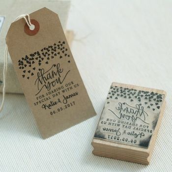Hearts Design Wedding Favour Stamp, 3 of 4
