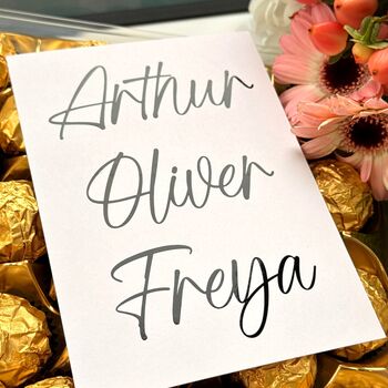 Wedding Place Card Name Vinyl Decals, 8 of 12