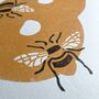 B For Bee Children's Initial Print, thumbnail 2 of 3