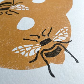 B For Bee Children's Initial Print, 2 of 3