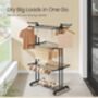 Four Tier Large Clothes Airer Foldable Drying Rack, thumbnail 3 of 8