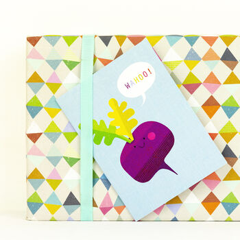 Mini Beetroot Congratulations Card, 2 of 5