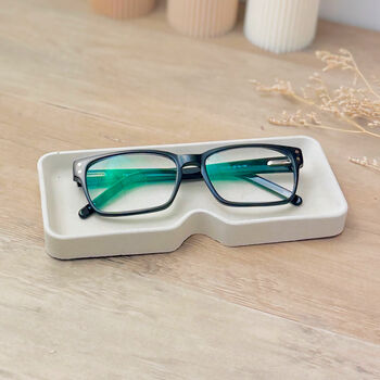 Grey Glasses Holder, Eye Glass Tray And Eyewear Case, 6 of 9