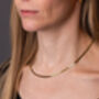 Herringbone Chain Necklace Gold, thumbnail 1 of 3
