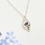 Forget Me Not Drop Necklace, thumbnail 1 of 5