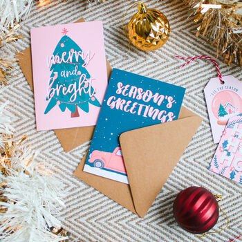 Mixed Pack Of 10 Or 20 Festive A6 Christmas Cards, 3 of 10