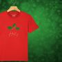 Glittery Holly Personalised Christmas T Shirt For Girls And Boys, thumbnail 5 of 10