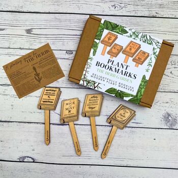 Plant Marker Pun Bookmarks: The Herb Garden, 4 of 6