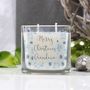 Merry Christmas Scented Square Candle For Family, thumbnail 1 of 12