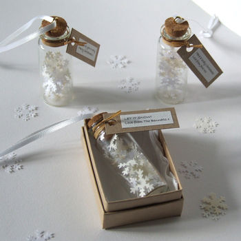 Tiny Bottle Of Snow Personalised Hanging Decoration, 2 of 12