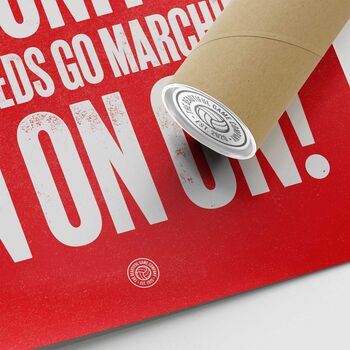 Manchester United 'Glory Glory' Football Song Print, 3 of 3