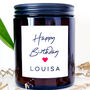 Personalised Birthday Soy Wax Candle Gift Heart Design, thumbnail 4 of 10