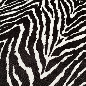 Soft Cushion Cover With Black Zebra Pattern, 2 of 7